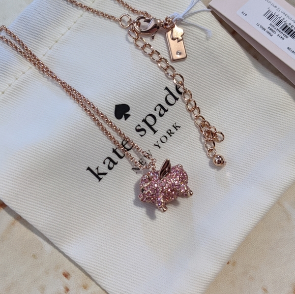 🆕 Kate Spade Imagination Pave Pig Mini Pendant - Picture 2 of 7
